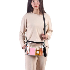 Clear Purse Stadium Approved Clear Bag for Concert Beach Travel Work
