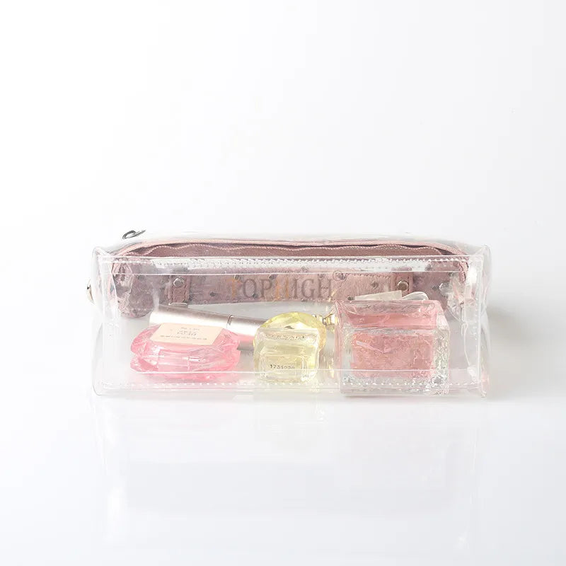 Clear Transparent Shoulder Bag Women Ostrich Purses And Handbags