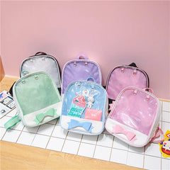 Clear Women Backpack Itabags School Bag for Teenage Girls