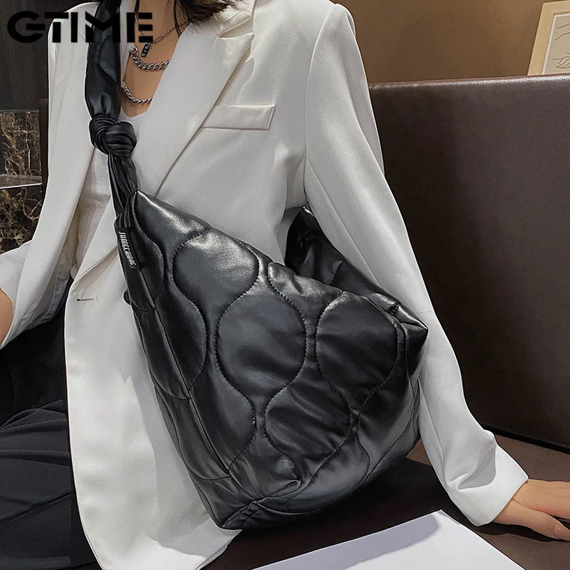Women's Leather Composite Shoulder Bag Large Capacity Handbag