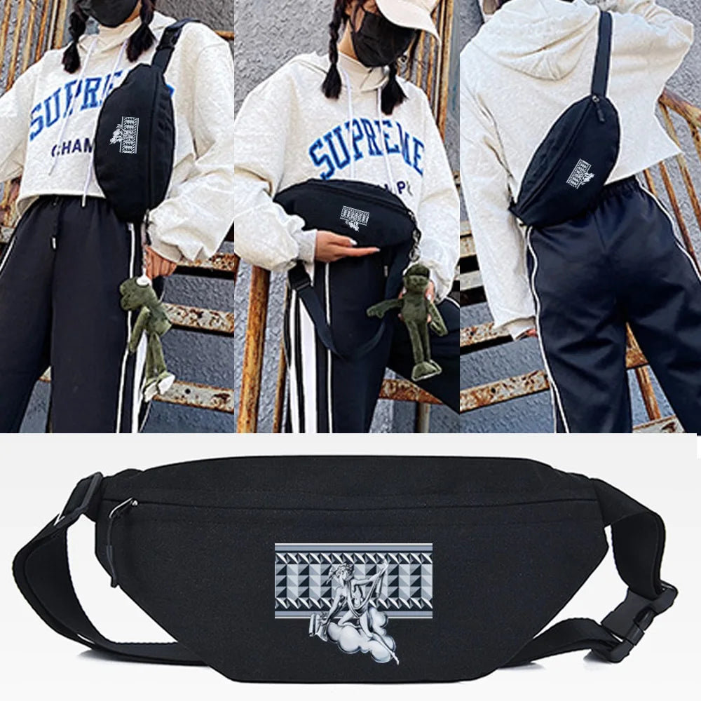 Cloud David Print Waist Bag Chest Bag Sport Belt Bag Shoulder Bag