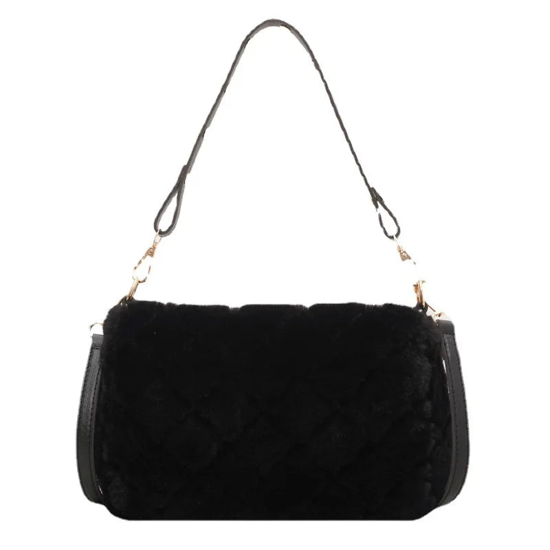 Cloud Lamb Maomao Bag for Women Plush Cross-body Handbag