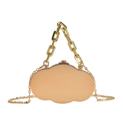 Cloud Shape Plastic Box Chain Purses for Women Small Crossbody Bag
