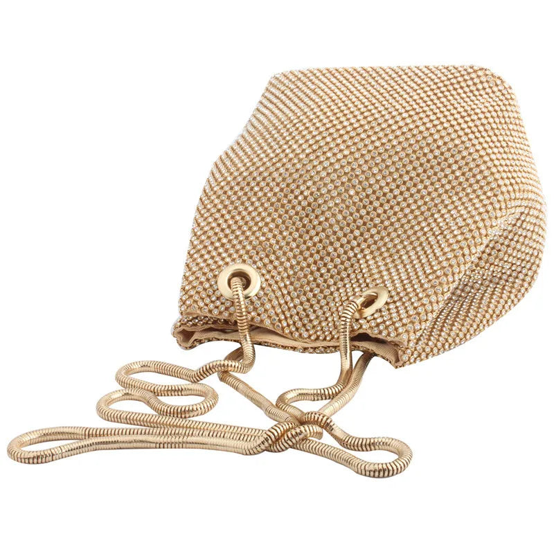 Diamond Clutch Evening Bag Women Shoulder Handbag Lady Wedding Party Pouch