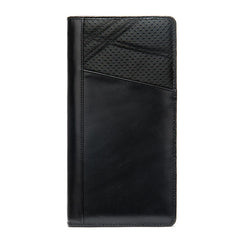 Men's Leather Clutch Wallet with Handle