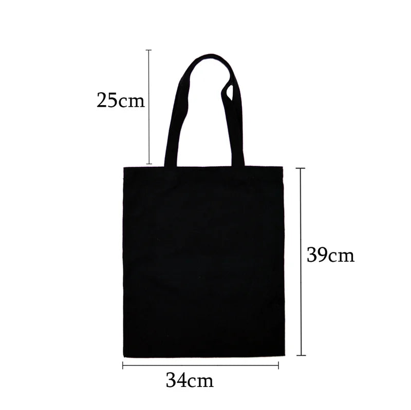 Coffee Printing Canvas Shopper Bag for Women