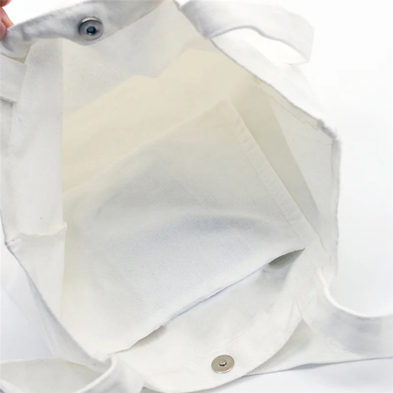 Coffee Printing Canvas Shopper Bag for Women