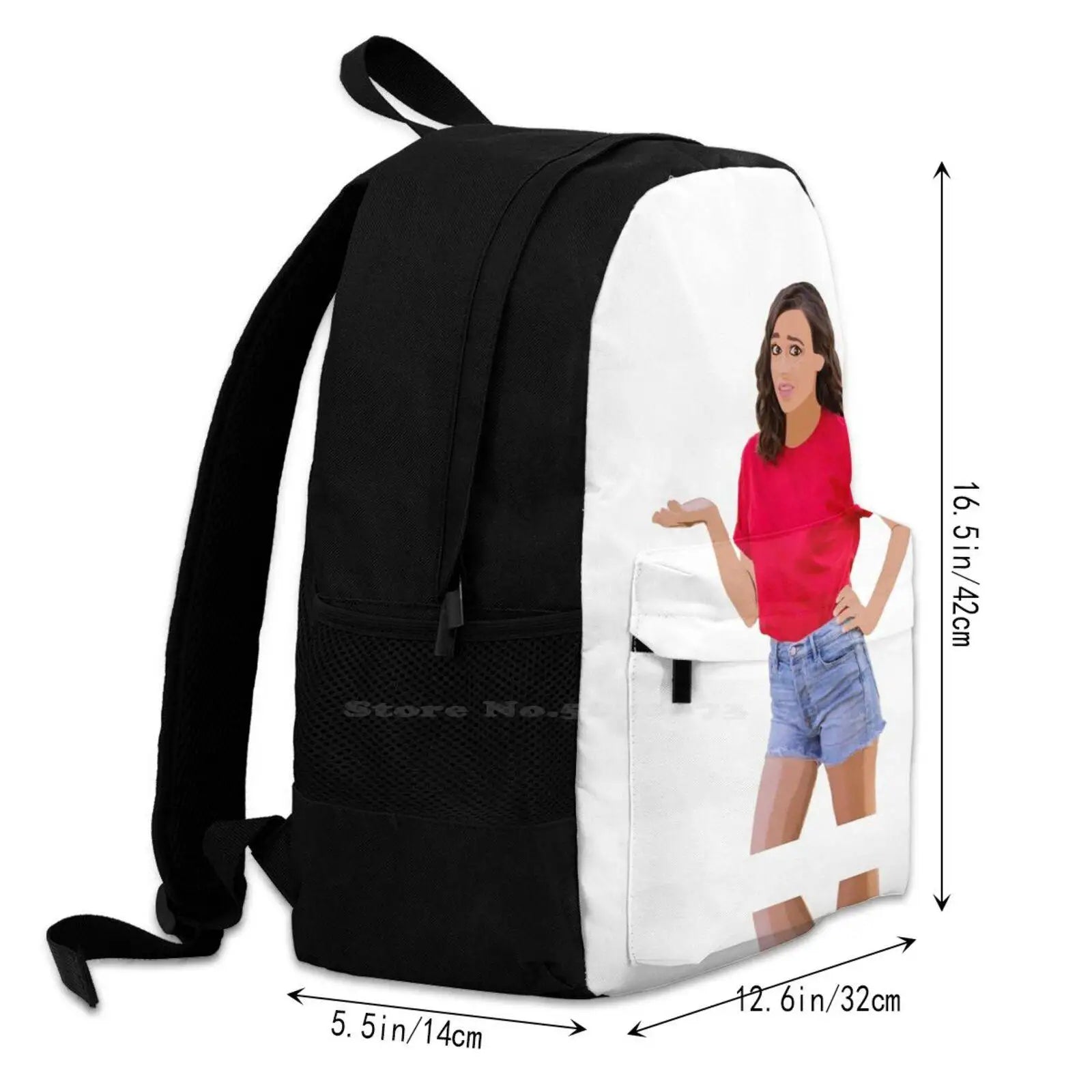 Colleen Ger School Bag Big Capacity Backpack Laptop 15 Inch