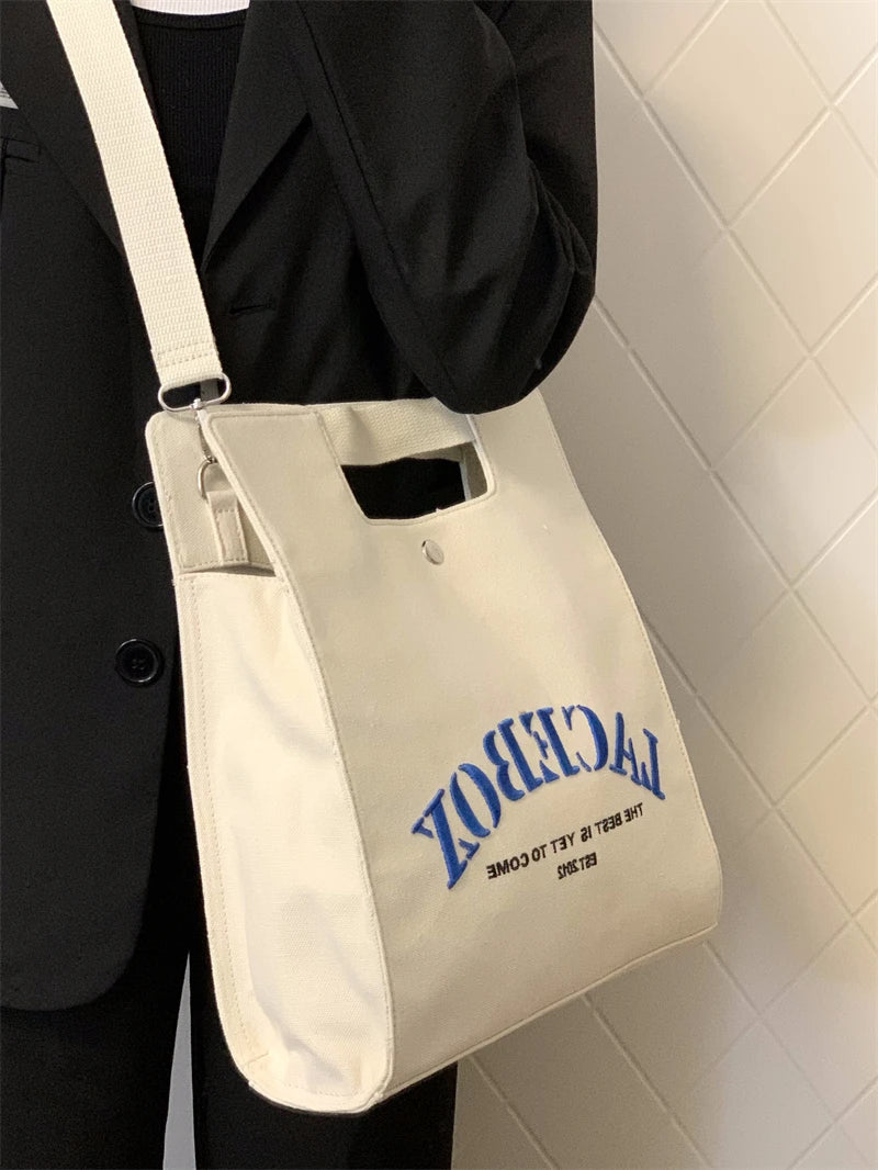 Women's Canvas Crossbody Bag Large Shoulder Tote Handbag