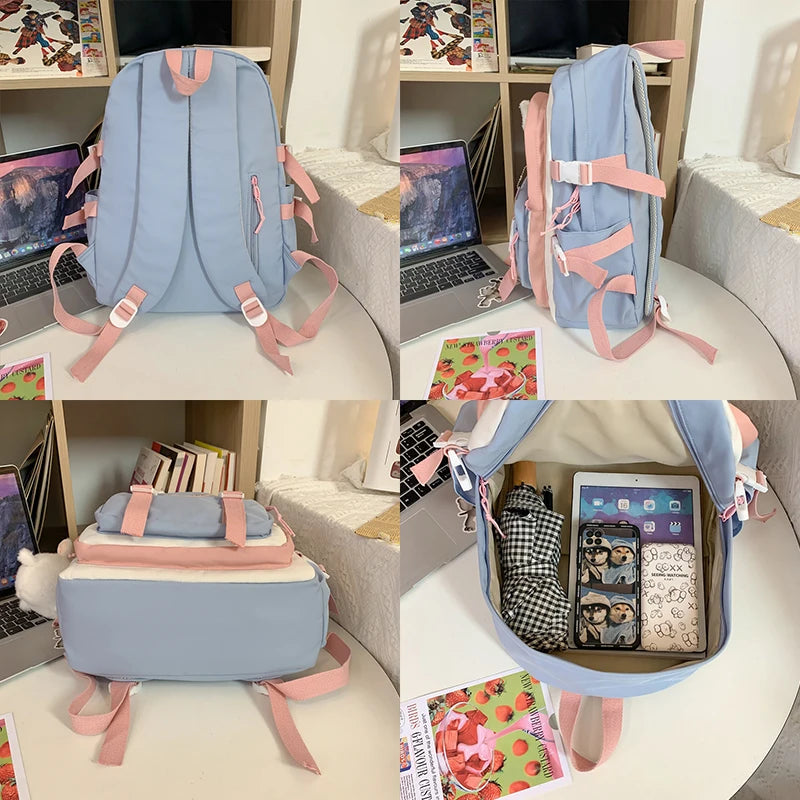 Large Capacity School Backpack for Teenage Girls