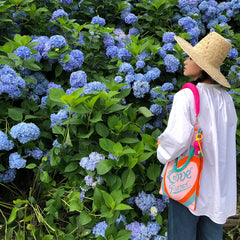 Striped Crochet Wrist Bag Women Handbags Knitting Shoulder Crossbody Bags