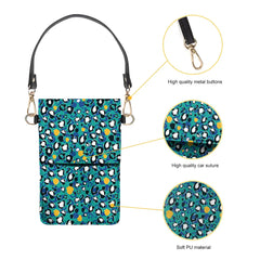 Coloranimal Geometric Figures Leather Phone Bag For Women