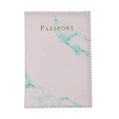 Colorful Marble Style Passport Cover Waterproof Passport Holder Travel Cover