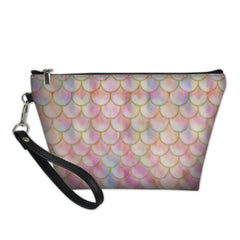 Colorful Scales Print Makeup Bag Toiletries Organizer