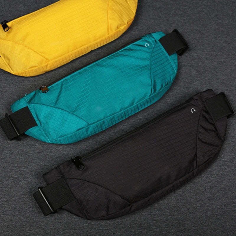 Colorful Waterproof Waist Bag Running Belt Pouch Zip Fanny