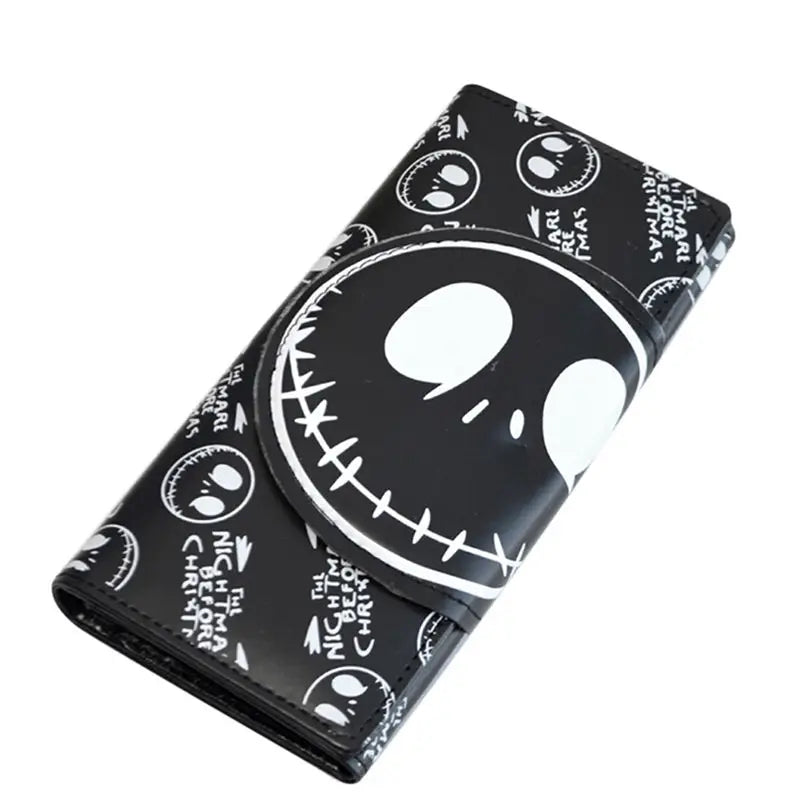 Nightmare Before Christmas Wallet Unisex Jack Skull Purses PU Leather Clutch