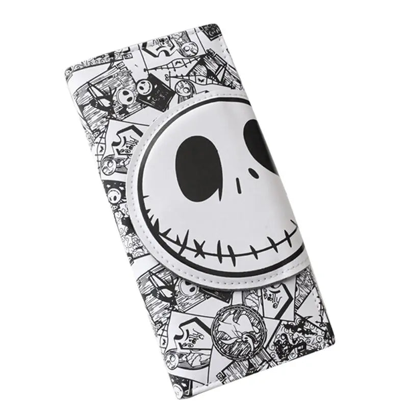Nightmare Before Christmas Wallet Unisex Jack Skull Purses PU Leather Clutch