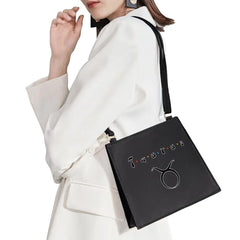 Shoulder Bag Twelve Constellation Pattern Printing Series Portable Evening Bag