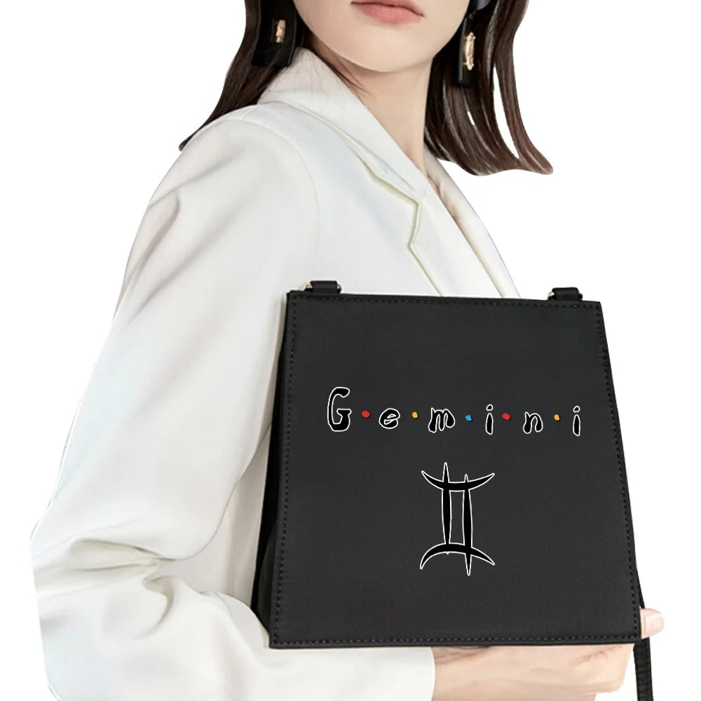 Shoulder Bag Twelve Constellation Pattern Printing Series Portable Evening Bag