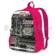 Computer Motherboard Outdoor Hiking Backpack