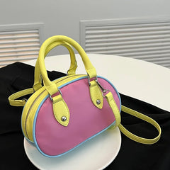 Small Tote Bag PU Leather Women's Handbag Crossbody Pack
