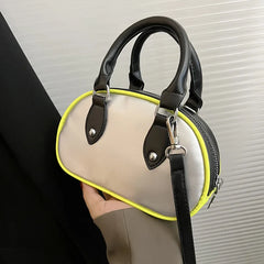 Small Tote Bag PU Leather Women's Handbag Crossbody Pack