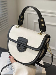 Women's Flap Crossbody Bag Pu Leather Top Handle Shoulder Handbag