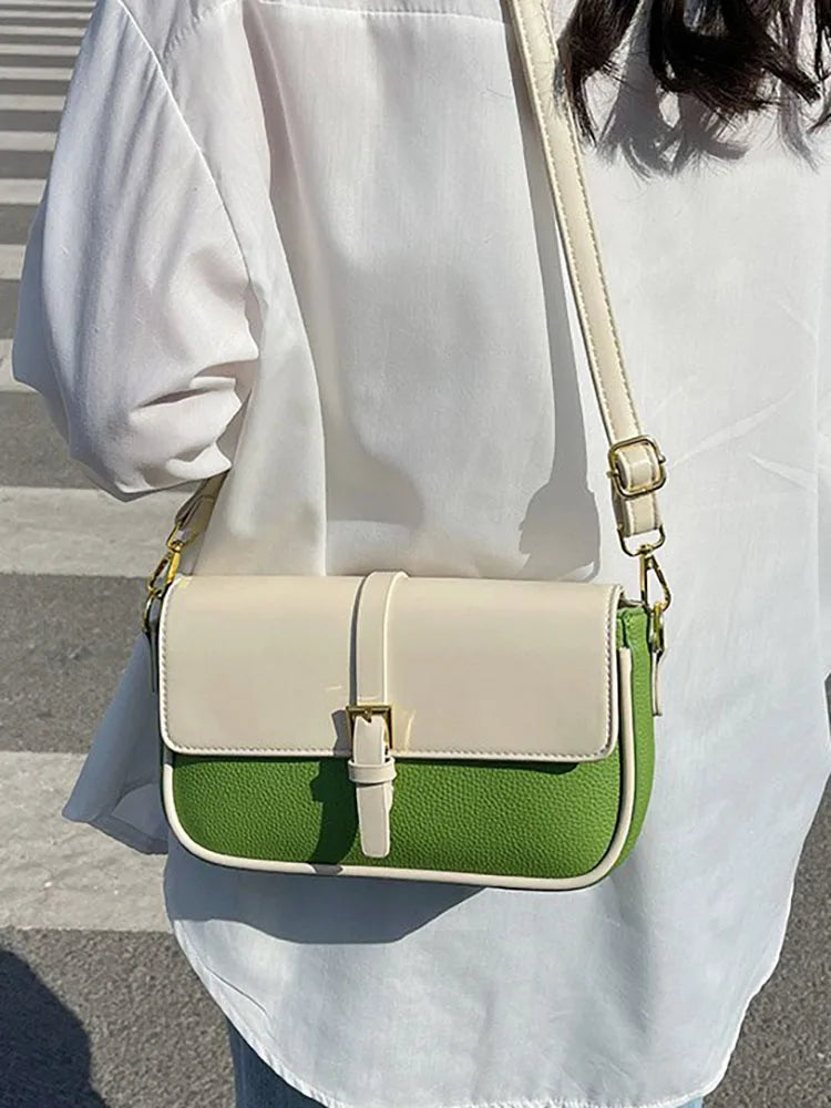 Women's Chain Underarm Shoulder Bag Crossbody Pu Leather