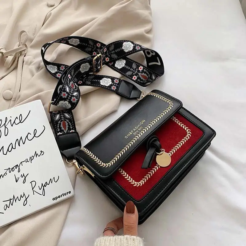 Leather Crossbody Bag Women Messenger Bag