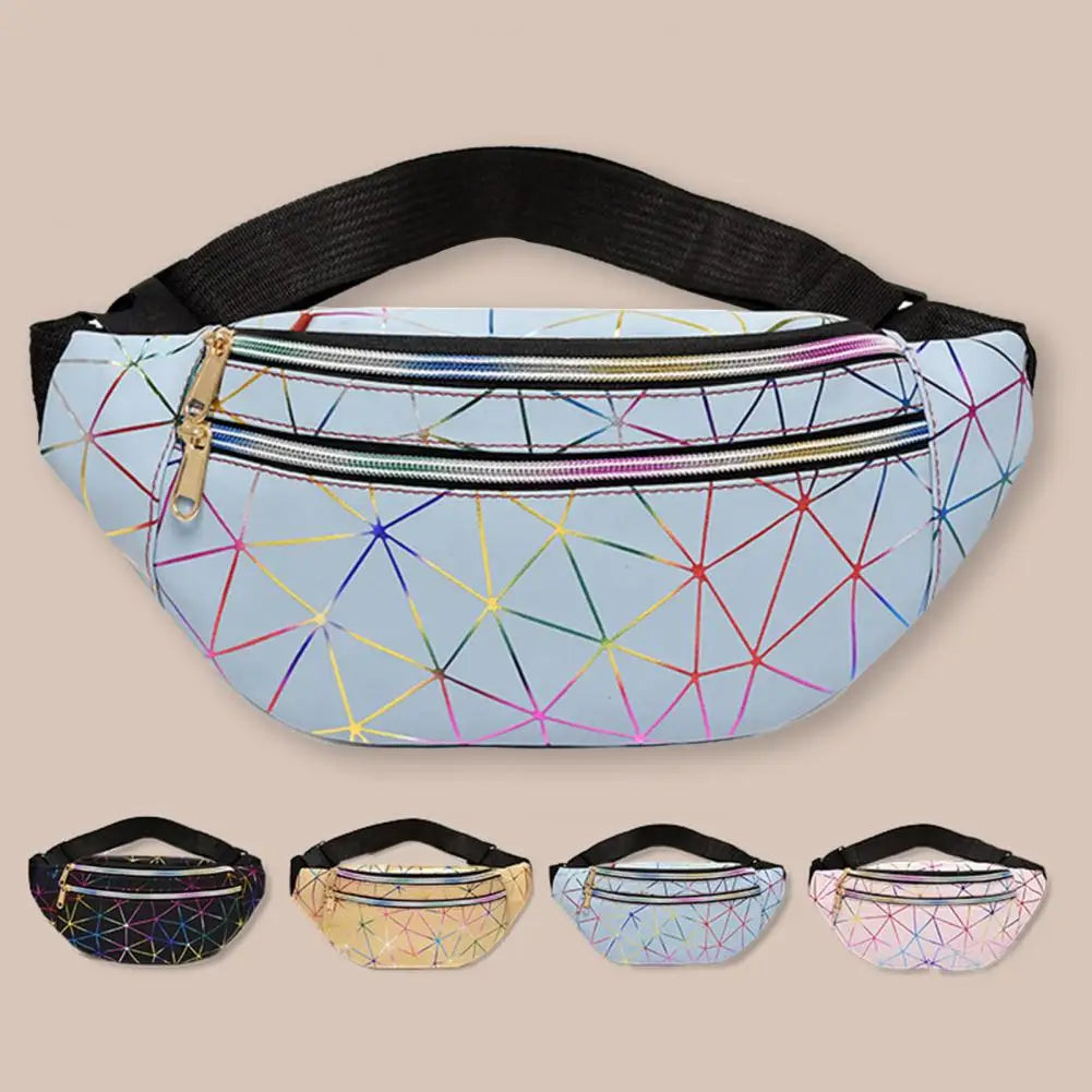 Plaid Pattern Fanny Pack Multifunction Crossbody Waist Bag
