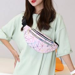 Plaid Pattern Fanny Pack Multifunction Crossbody Waist Bag