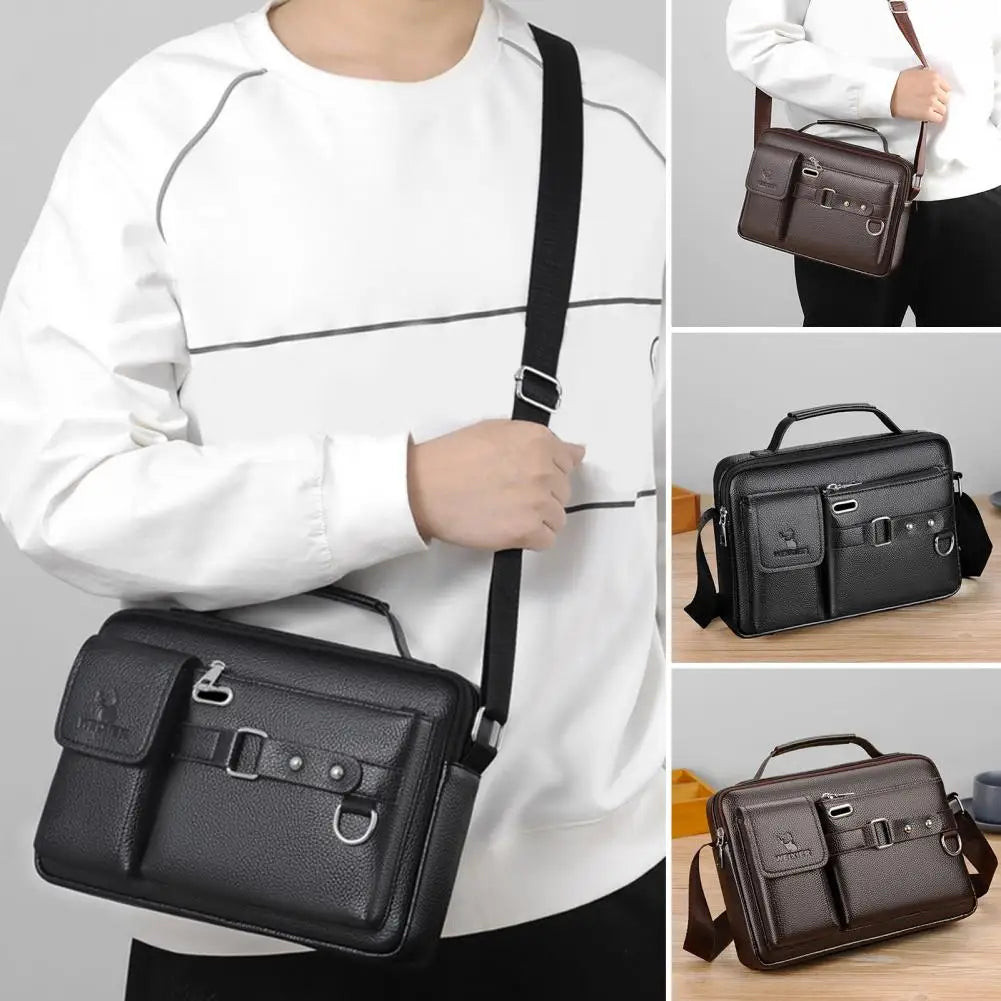 Men Business Bag Water Resistant Anti-theft Lightweight Shoulder