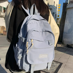 Female Waterproof College Backpack Lady Laptop Book Bag
