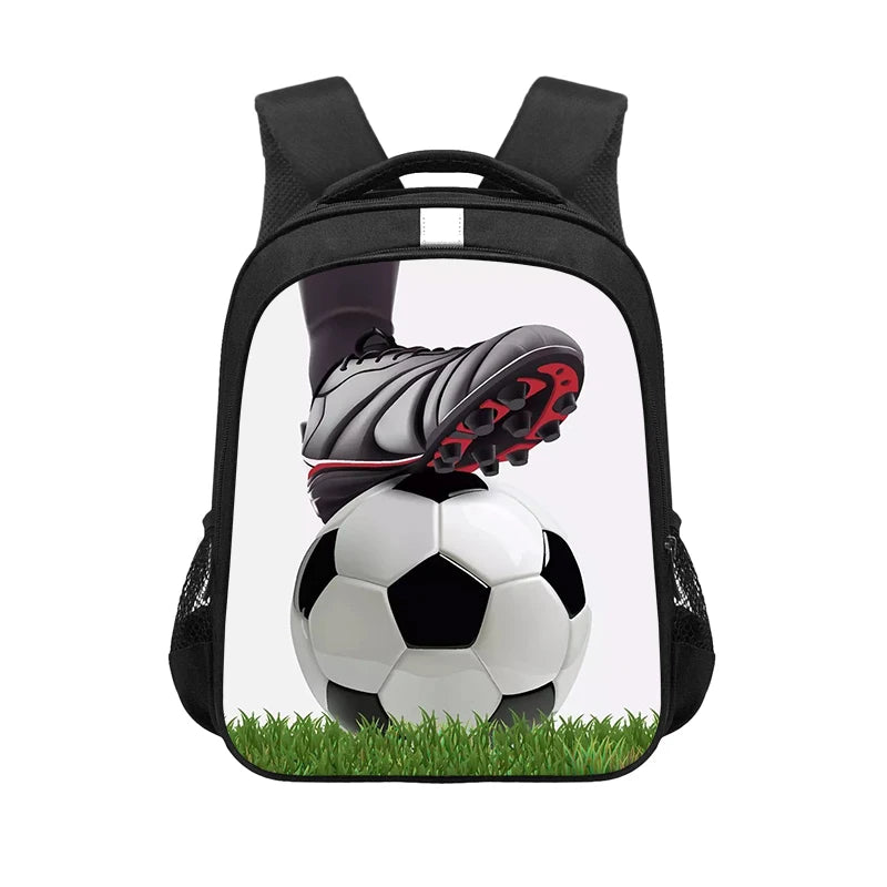 Kids Soccer Backpack Boys School Bag Student Bookbag
