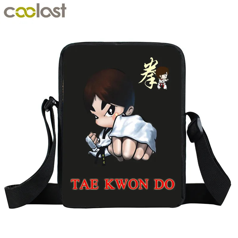 Judo Taekwondo Karate Aikido Messenger Bag Small Satchel Crossbody Bags