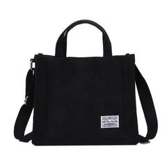 Corduroy Casual Women's Tote Shoulder Bag Retro Purse Crossbody Messenger