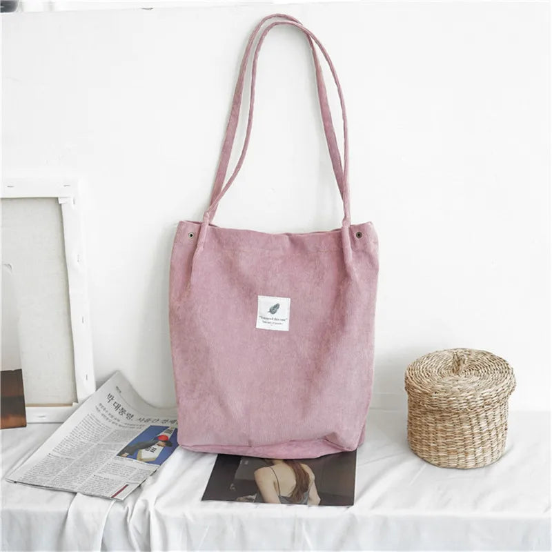 Corduroy Shoulder Bags Crossbody Handbag for Women