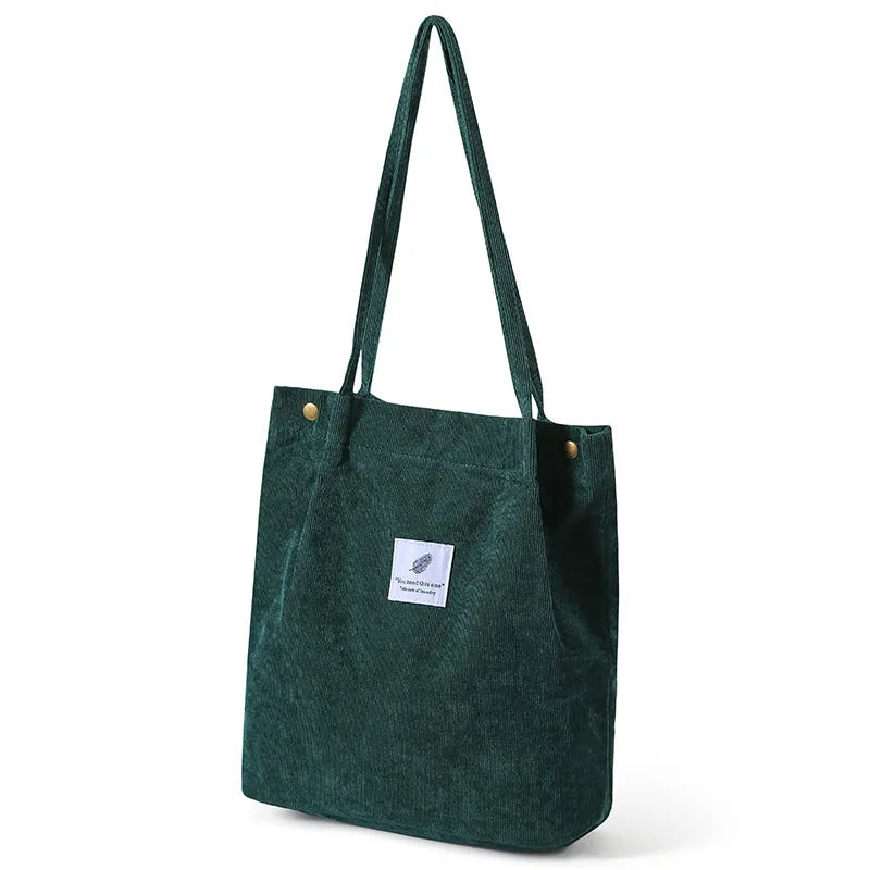 Corduroy Women Bag Large Capacity Shopping Bags for Women