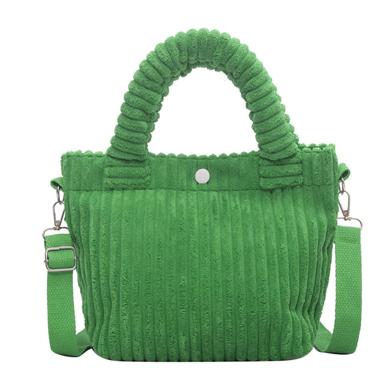 Women's Corduroy Bucket Bag