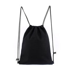 Cotton Drawstring Backpack Gym Sacks Canvas Cinch Sport Pack