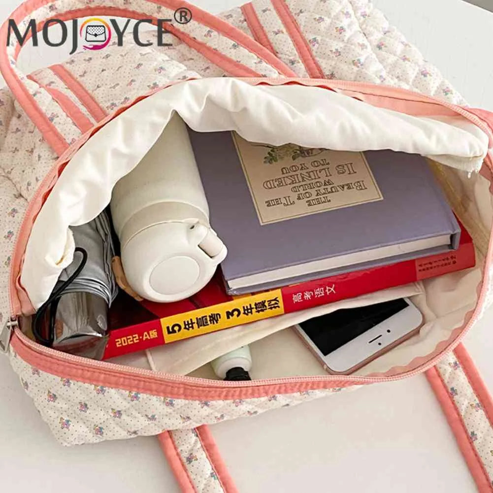Cotton Ladies Handbags Soft Women Mummy Bag Large Capacity Cartoon Printed