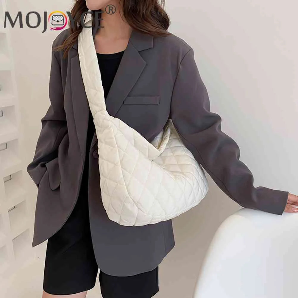 Cotton Padded Women Purse Handbags Large Capacity Tote Handbags