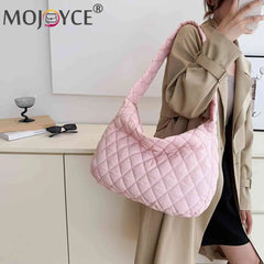 Cotton Padded Women Purse Handbags Large Capacity Tote Handbags