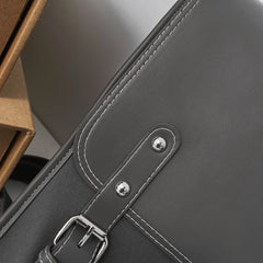 Leather Couple's Backpack Laptop Bag Large Capacity Travel Bag