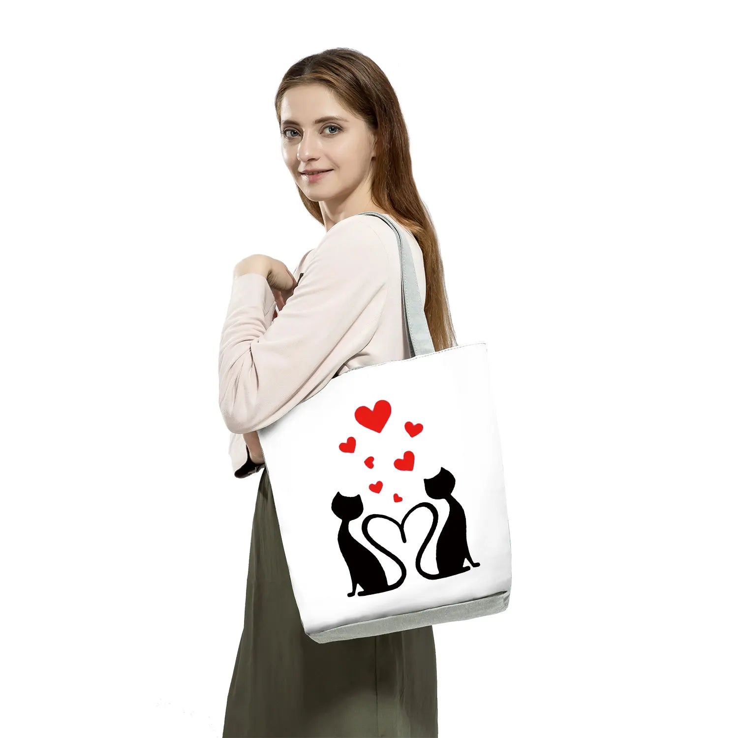 Couple Cat Handbag Shoulder Bags Market Travel Sports Beach