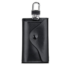 Cow Leather Men Car Key Case Women Keychain Housekeepers Wallets