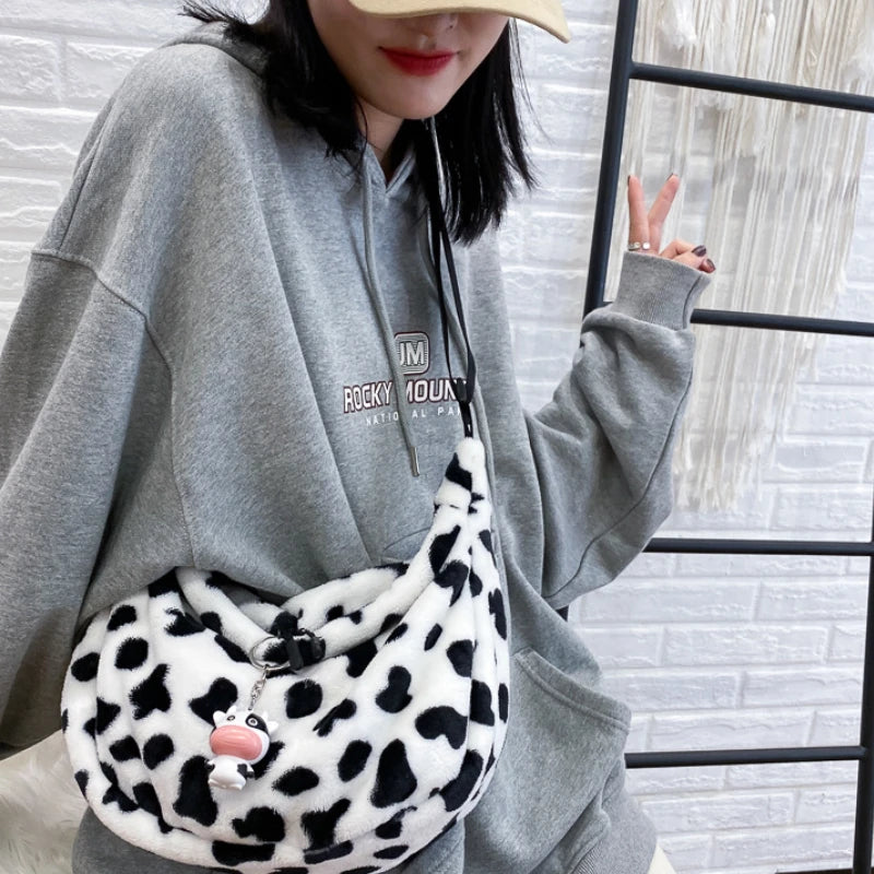 Cow Pattern Women Tote Handbags Large Shoulder Bag