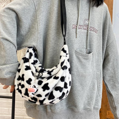 Cow Pattern Women Tote Handbags Large Shoulder Bag