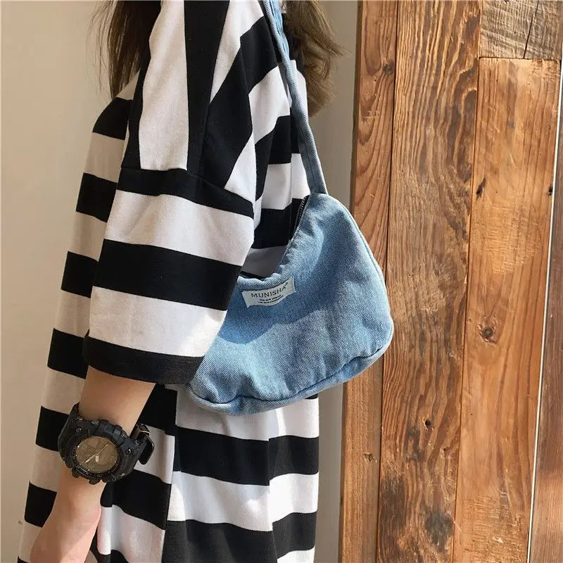 Cowboy Canvas Bag Diagonal One-Shoulder All-Match Bag