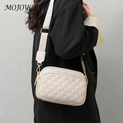Cowhide Crossbody Bag Multi-layer Pocket Shoulder Satchel